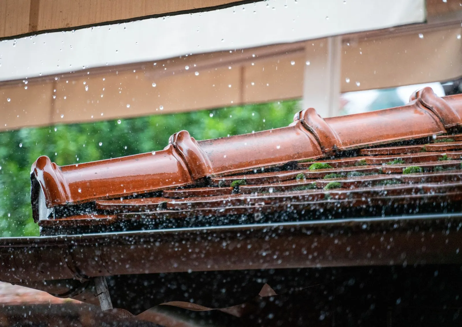 uPVC guttering fitted along the roofline of a house in Dudley